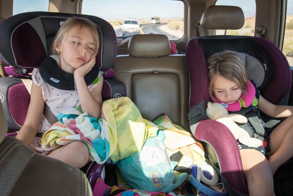 girls passed out in the car